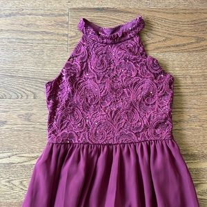 Xtraordinary Burgundy Dress